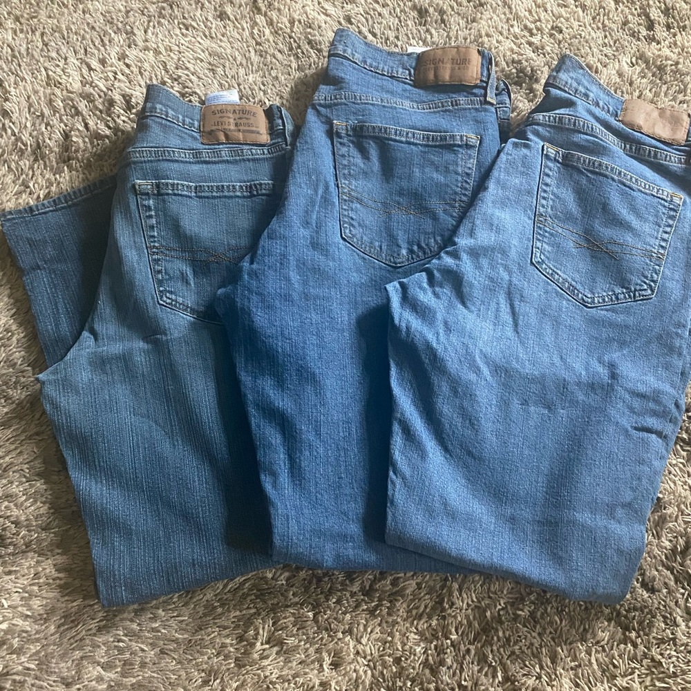 Levi's Men's Straight Fit Denim Jeans - Classic Blue